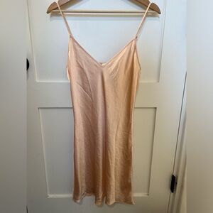 NWT - Aritzia - Wilfred Only Slip Mini - Pink Slip Dress